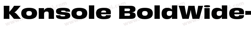 Konsole BoldWide字体转换